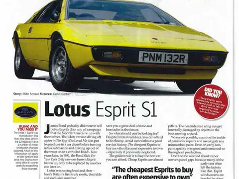 Lotus Esprit S1 chassis 131G_TEANSFERED TO 145G historical archive photograph 6