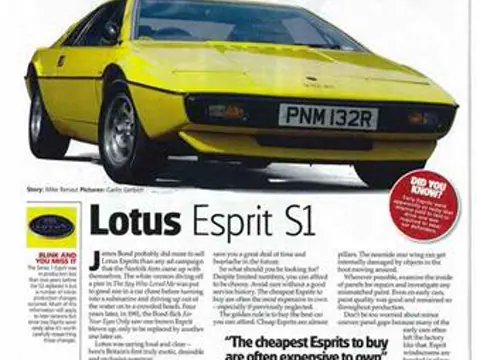 Lotus Esprit S1 chassis 145G registration PNM 132R historical archive photograph 9