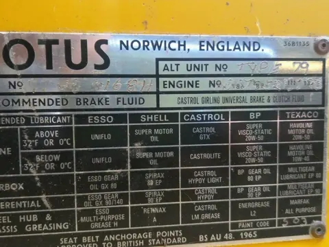 Lotus Esprit S1 chassis 168H historical archive photograph 4