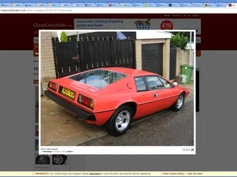 Lotus Esprit S1 chassis 208G registration NOU 63R historical archive photograph 8