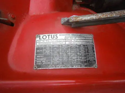 Lotus Esprit S1 chassis 232G historical archive photograph 10