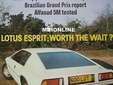 Lotus Esprit S1 chassis 270G registration 600 LOT and XPE 230S historical archive photograph 25