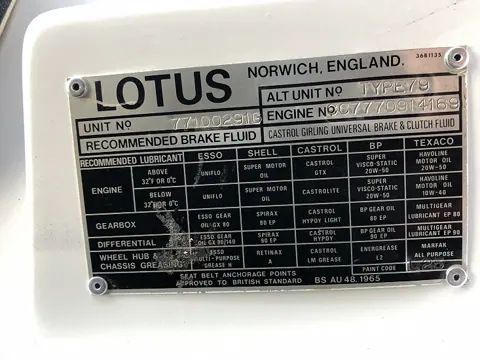 Lotus Esprit S1 chassis 291G registration VCL 986S historical archive photograph 7