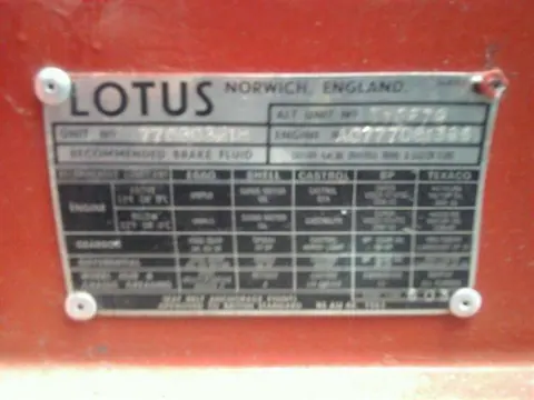 Lotus Esprit S1 chassis 321H historical archive photograph 6
