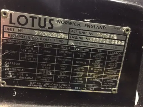 Lotus Esprit S1 chassis 327H registration 415 RHH and TRJ 532R historical archive photograph 2