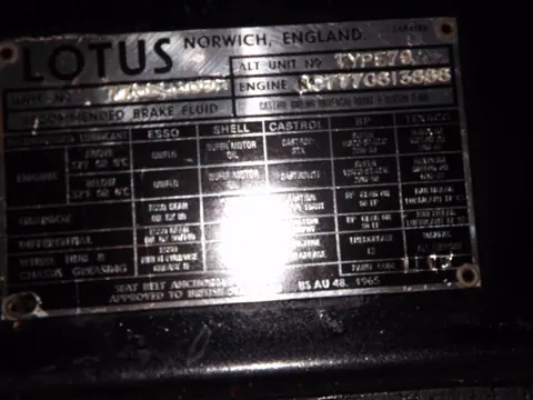 Lotus Esprit S1 chassis 358H registration LOTUS 1 historical archive photograph 6