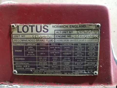 Lotus Esprit S1 chassis 470H historical archive photograph 15
